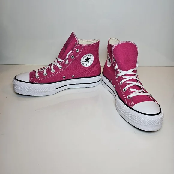 Converse Chuck Taylor All Star Lift Platform High Top Sneakers Pink Size 9.5 - Picture 5 of 11